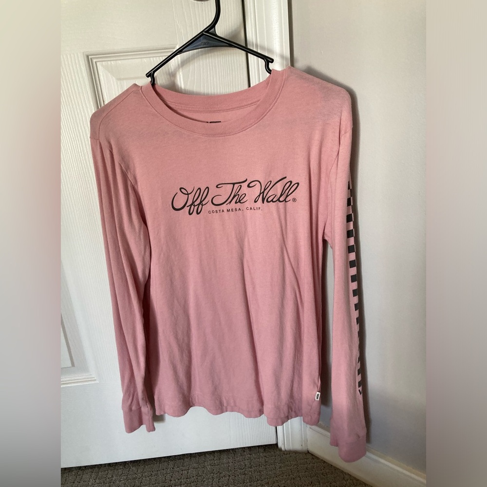 Vans Pink Long Sleeve Shirt